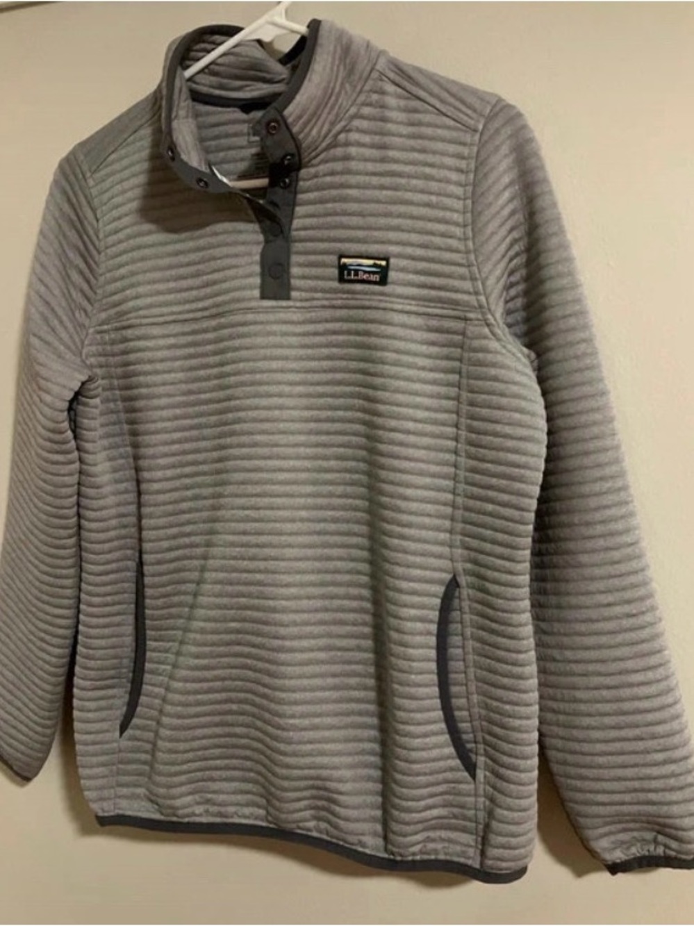 LL Bean quilted pullover